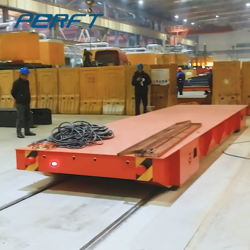 Rail Powered Transfer Cart 5 Ton For Warehouse